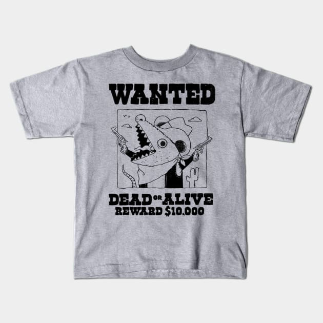 Wanted dead or alive Kids T-Shirt by ppmid